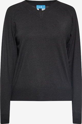 SANIKA Sweater in Black: front