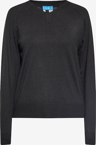 SANIKA Pullover in Schwarz: Vorderseite