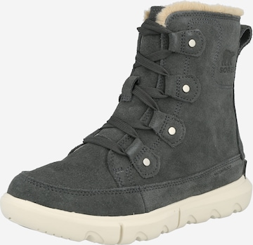 SOREL Schnürstiefelette 'Explorer Next™ Joan' in Grau: predná strana