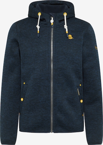 Schmuddelwedda Fleece Jacket in Blue: front