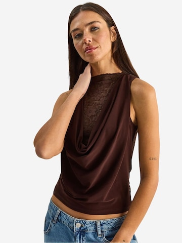 Chemisier Bianco Lucci en marron