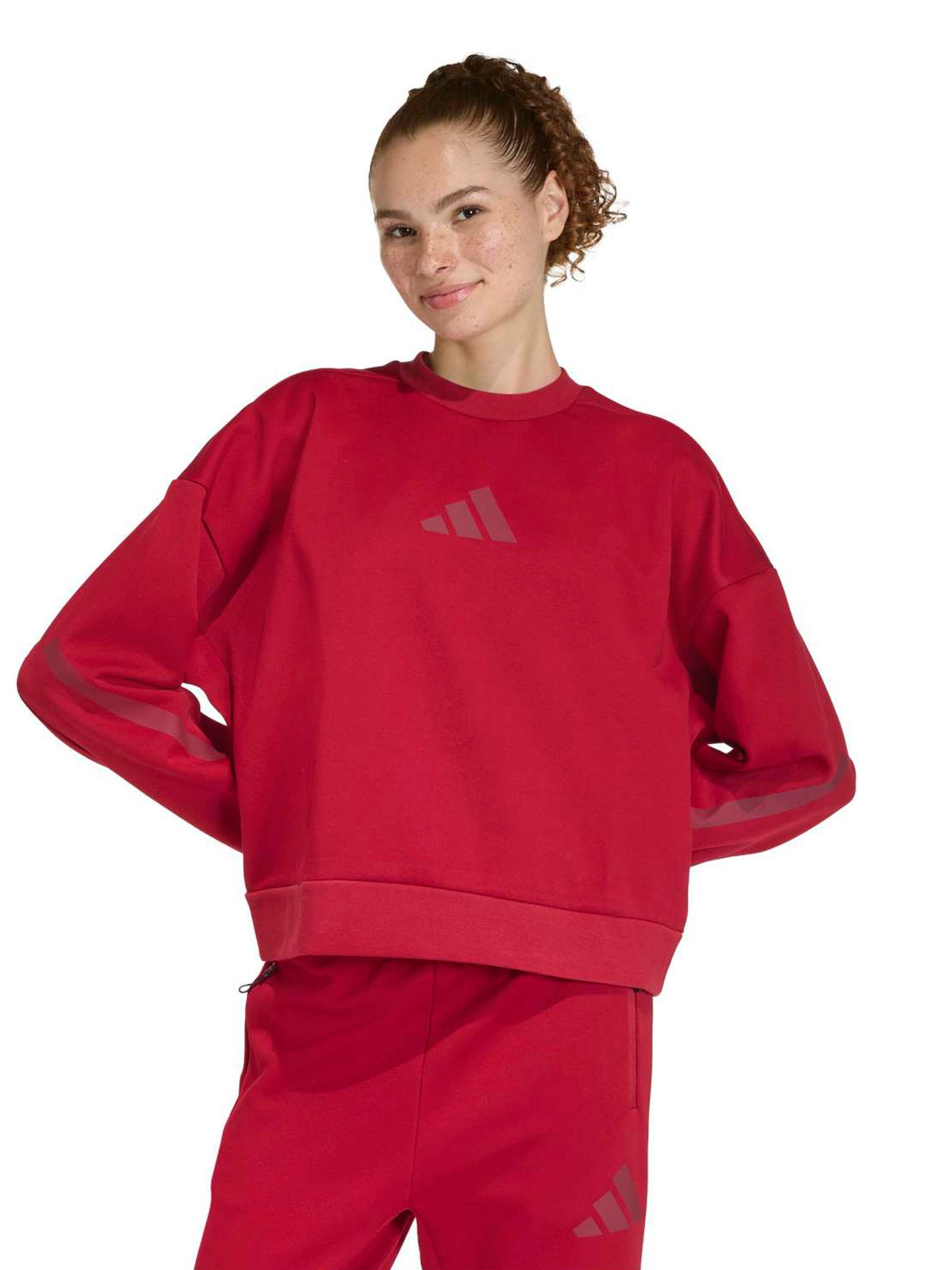 ADIDAS SPORTSWEAR Urheilullinen collegepaita värissä punainen: etupuoli