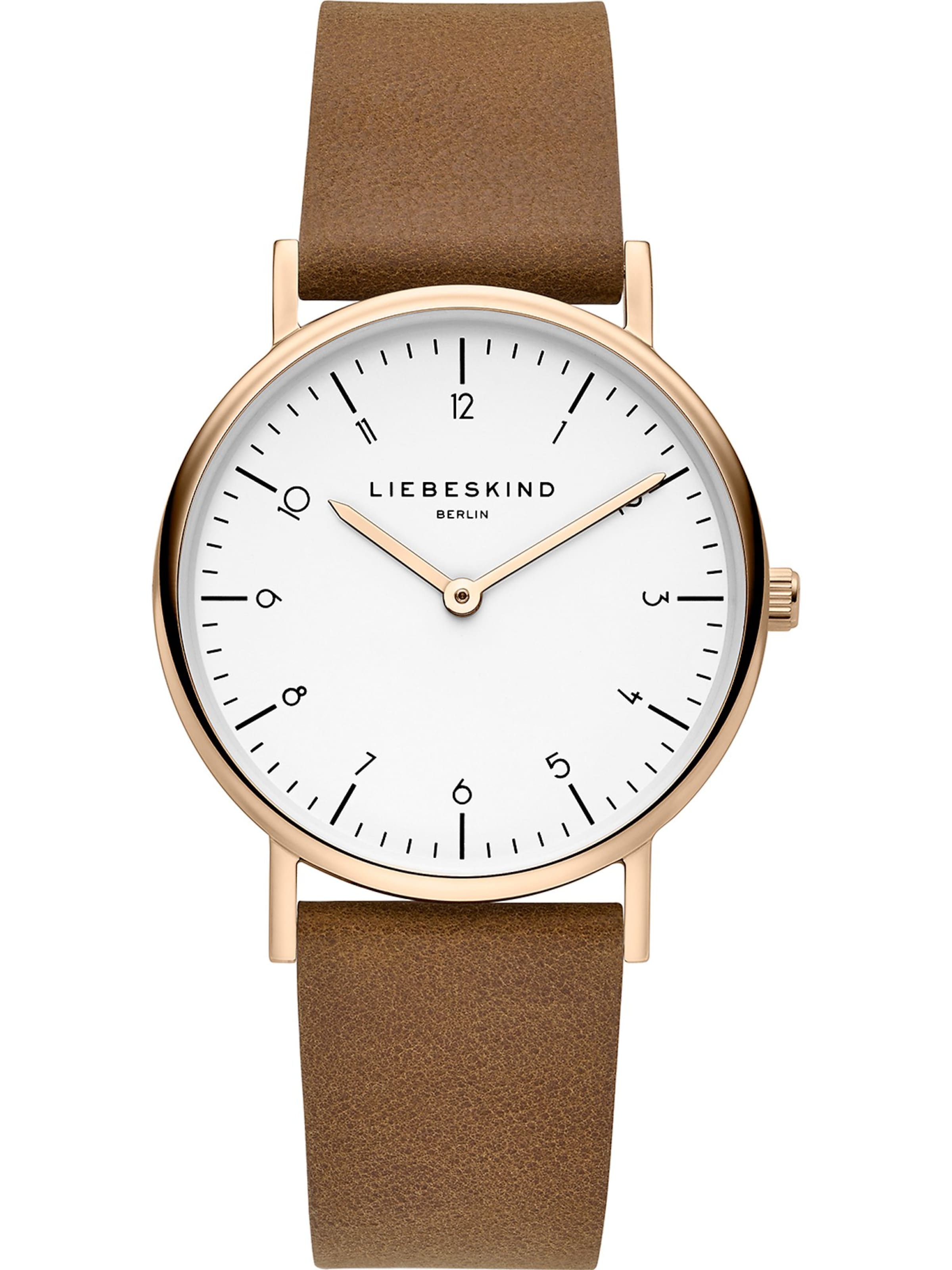 Liebeskind Berlin Analoog horloge in Bruin: voorkant