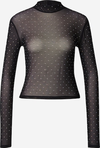 Gina Tricot Shirt in Zwart: voorkant