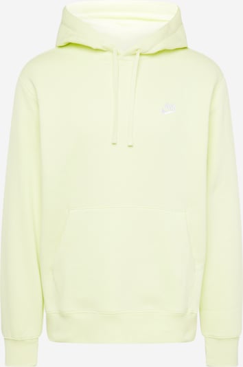 Bluză de molton 'Club Fleece' Nike Sportswear pe verde deschis / alb, Vizualizare produs