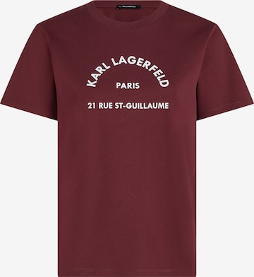 raudona Karl Lagerfeld Marškinėliai: priekis