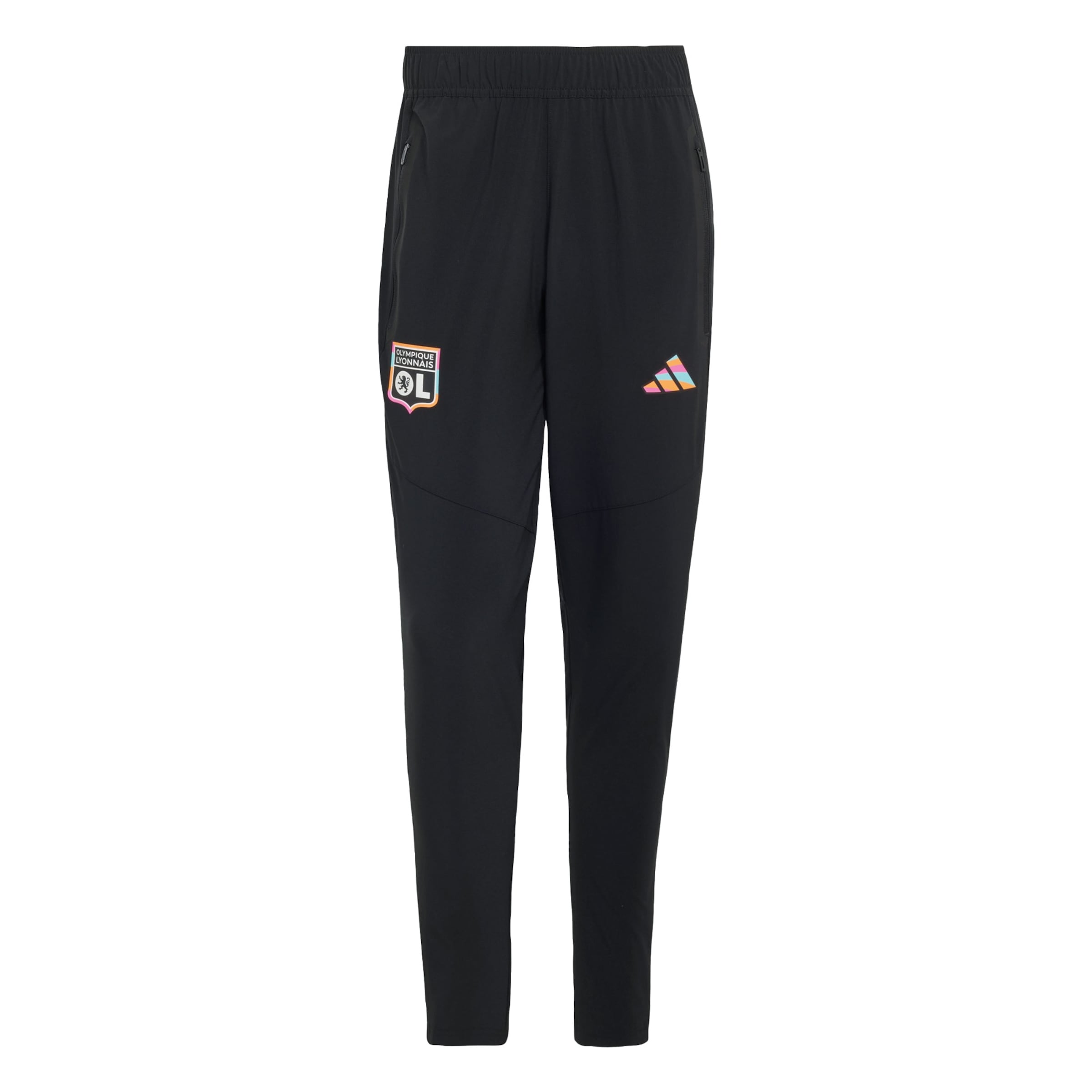 regular Pantaloni sportivi 'Olympique Lyon Tiro' di ADIDAS PERFORMANCE in nero: frontale