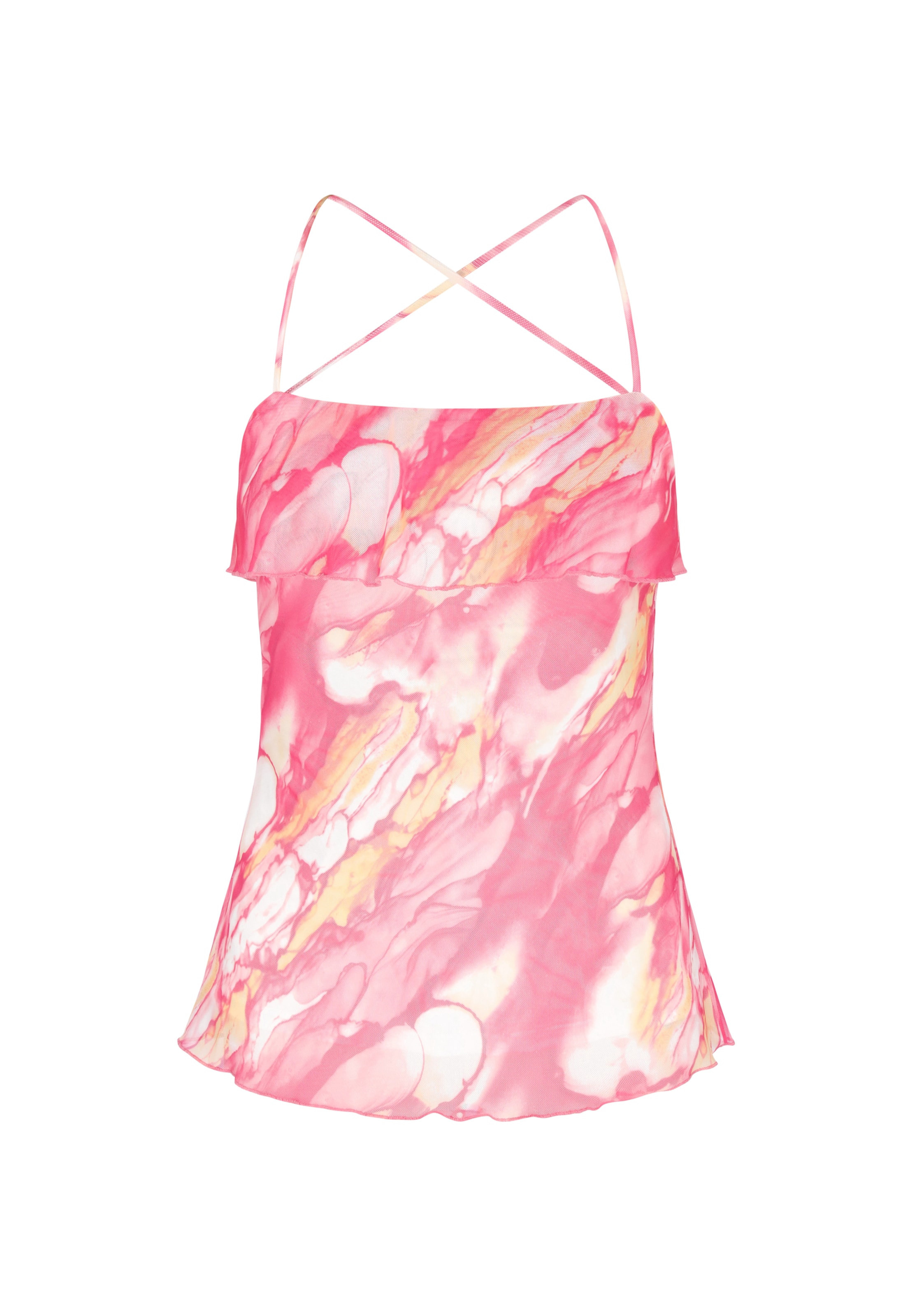 IZIA Top in Roze: voorkant
