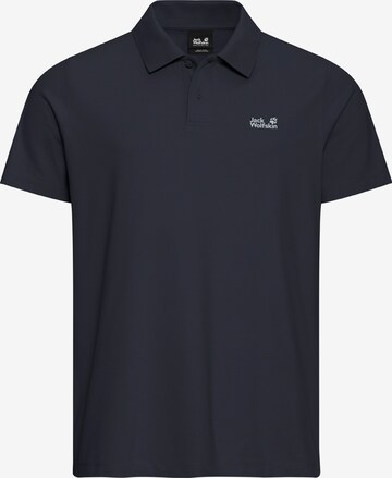 JACK WOLFSKIN Poloshirt in Blau: Vorderseite