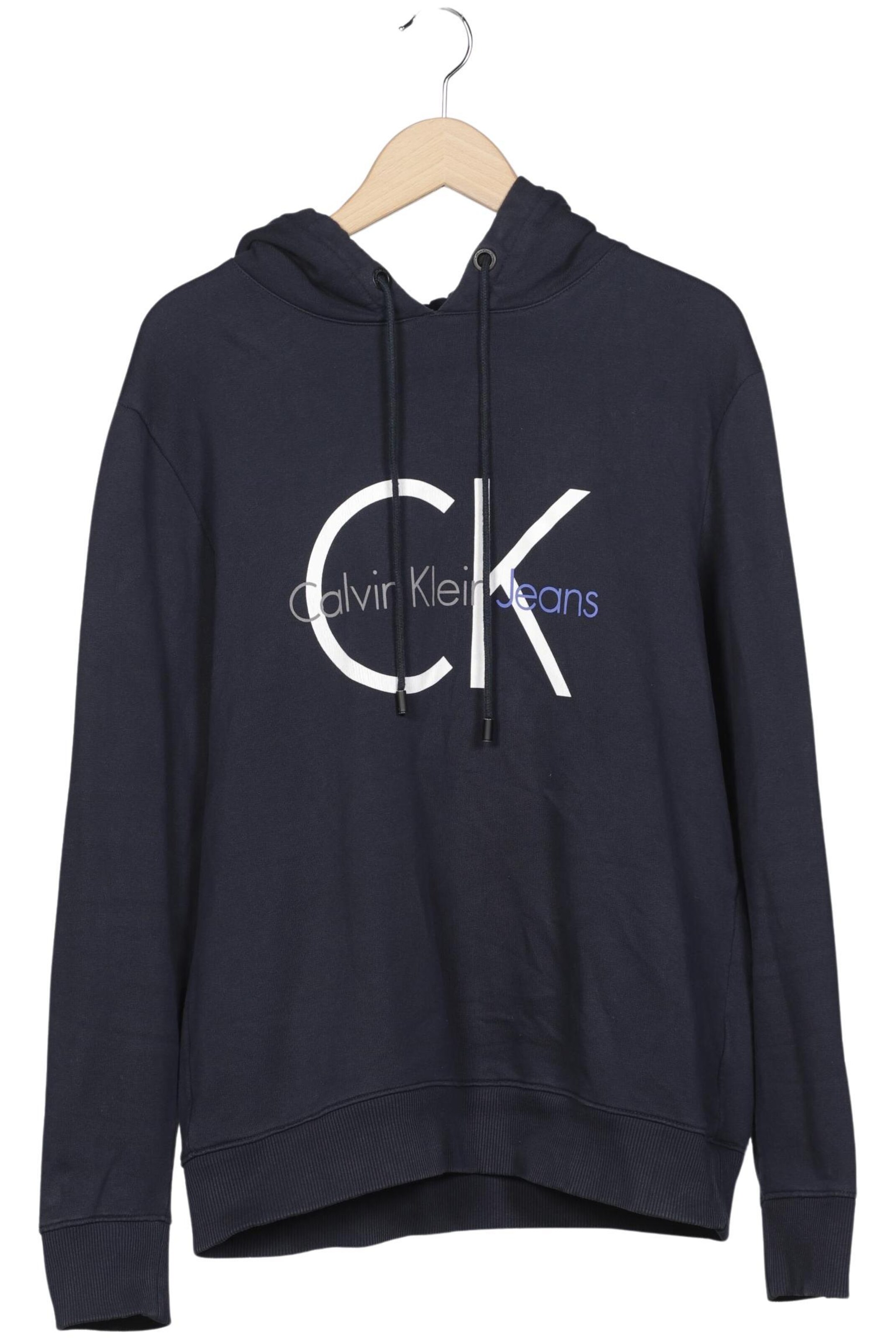 Calvin Klein Jeans Sweatshirt & Zip-Up Hoodie in L in Blue: front