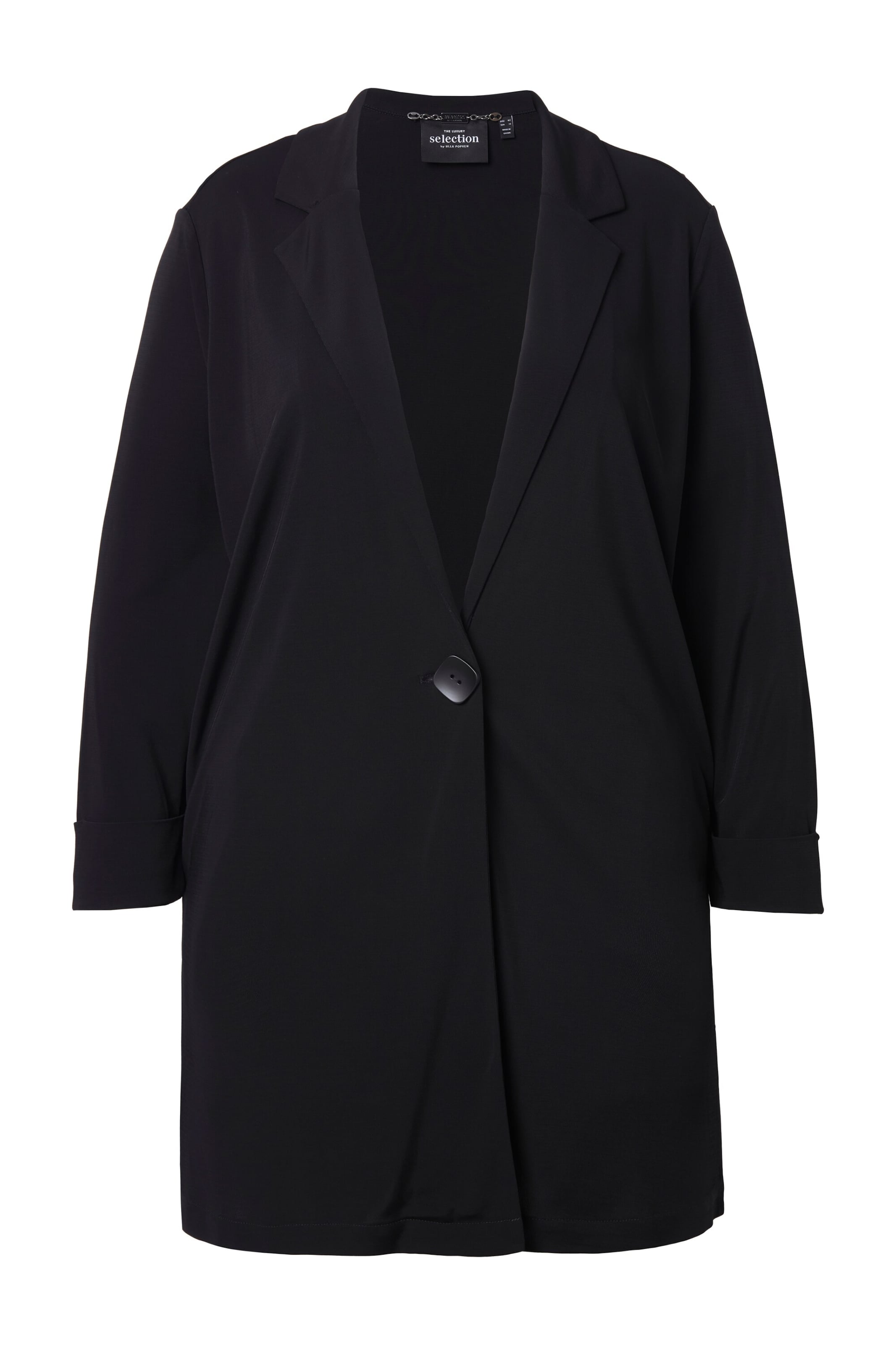 Ulla Popken Blazer in Schwarz: Vorderseite