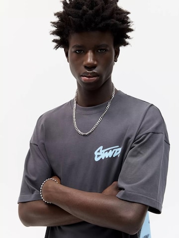 Pull&Bear Tričko 'STWD' - Sivá