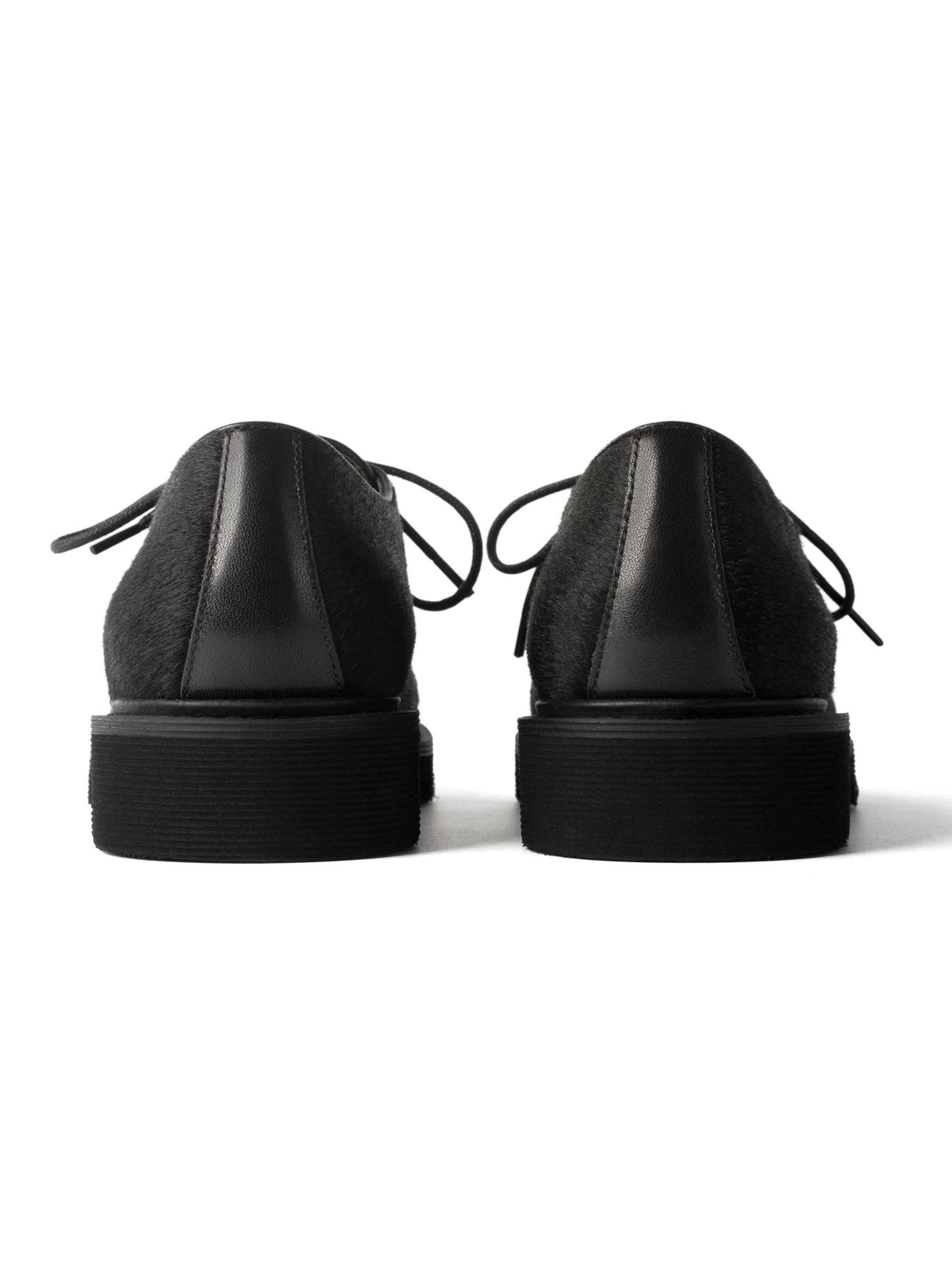 L37 HANDMADE SHOES Snøresko 'PIXIE RUSH' i sort