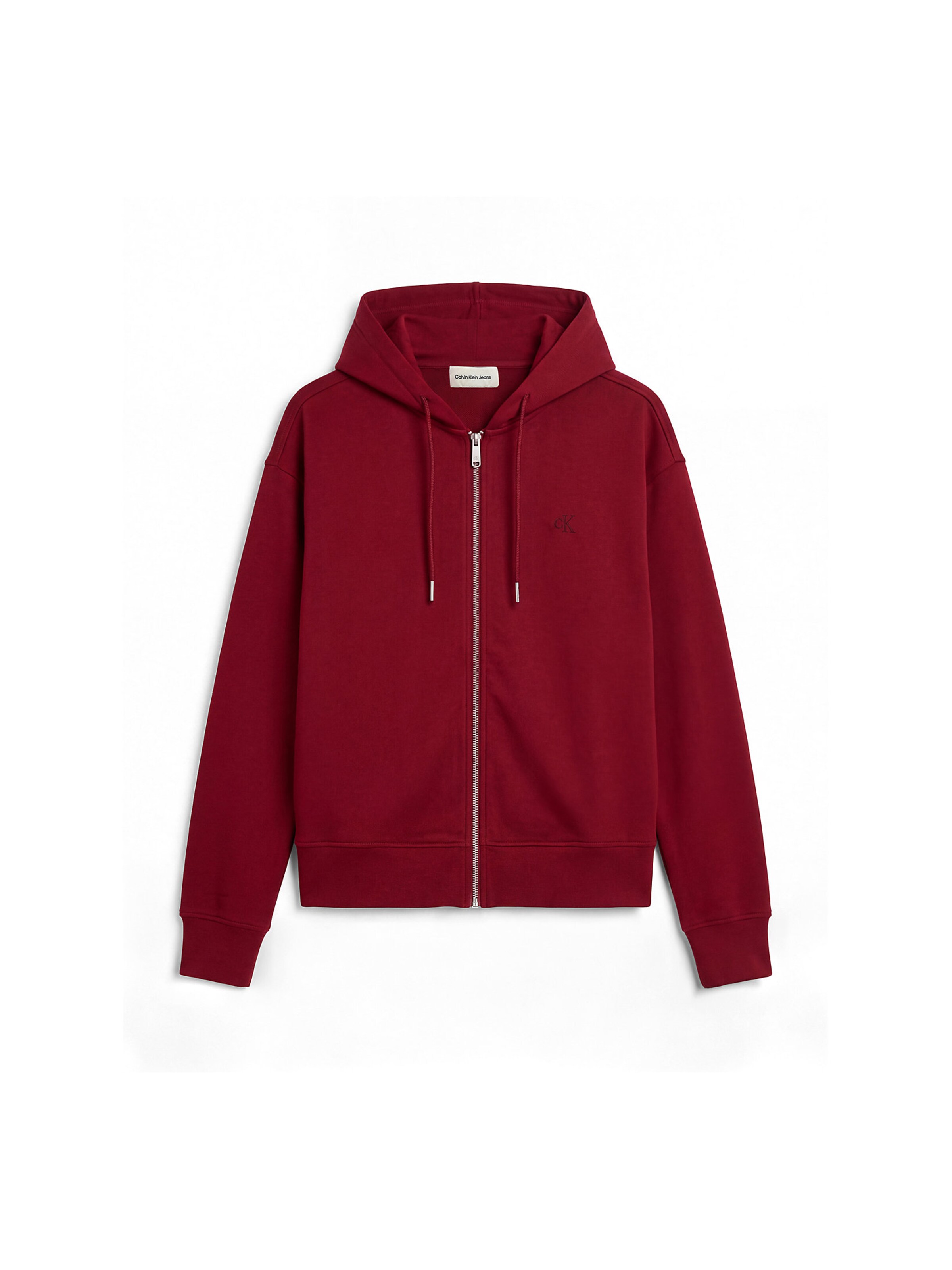 Veste de survêtement Calvin Klein Jeans en rouge : devant
