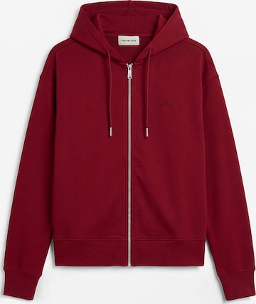 Veste de survêtement Calvin Klein Jeans en rouge : devant