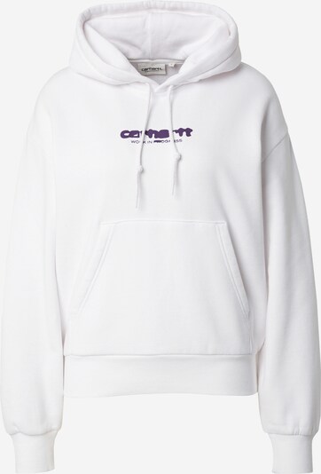 Carhartt WIP Sweatshirt em roxo escuro / branco, Vista do produto