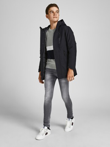 Jack & Jones JuniorSkinny Traperice 'Dan Fox' - siva boja