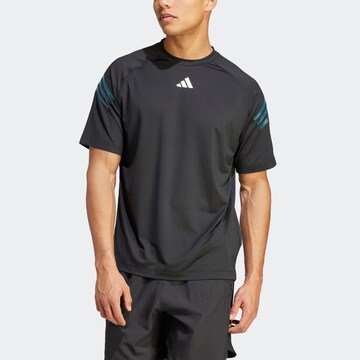 T-Shirt fonctionnel 'Icons' ADIDAS PERFORMANCE en noir