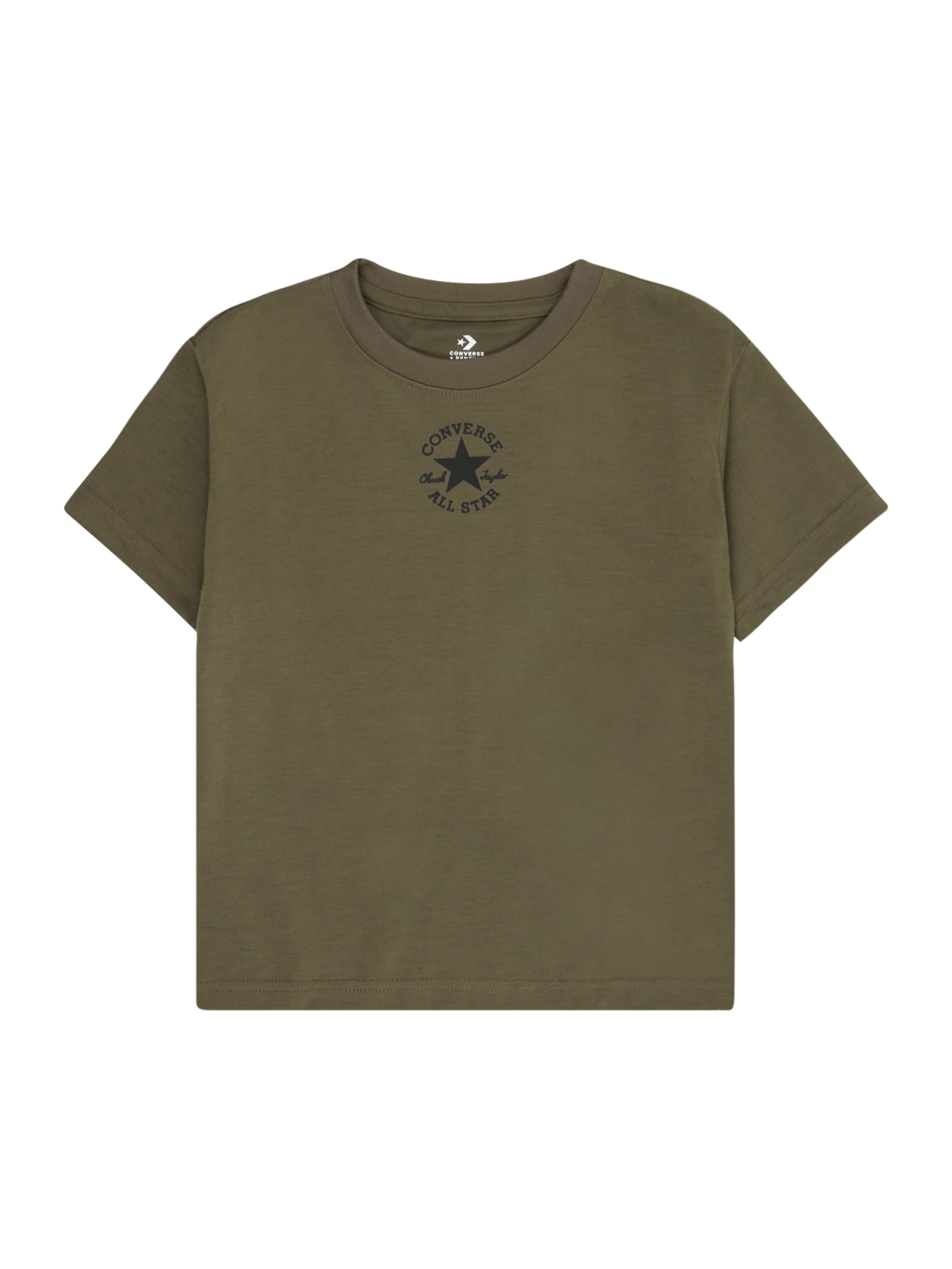 CONVERSE T-shirt i grön: framsida