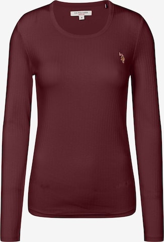 U.S. POLO ASSN. Top in Rood: voorkant