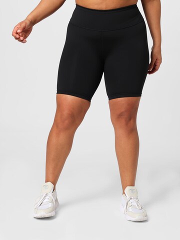 ADIDAS SPORTSWEAR Skinny Workout Pants 'Optime Bike' in Black: front