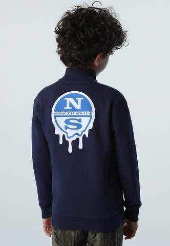 North Sails Sweatshirtjacke in Blau