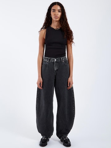 Dr. Denim Loosefit Jeans 'Nanci Mid Barrel Jeans'‌‌‌‌ in Schwarz