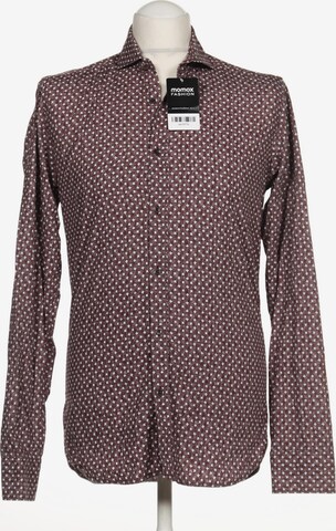Bertoni Button Up Shirt in M in Brown: front