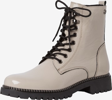 TAMARIS Lace-Up Ankle Boots in Grey: front