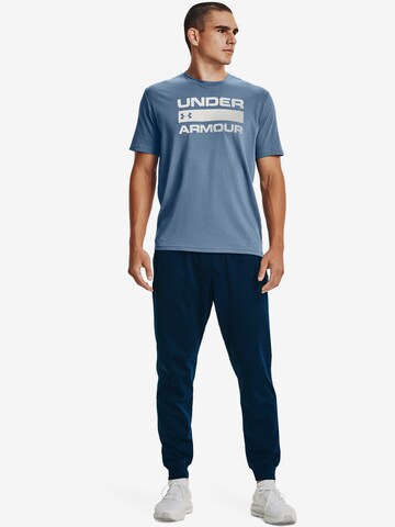 UNDER ARMOUR Tapered Sporthose in Blau