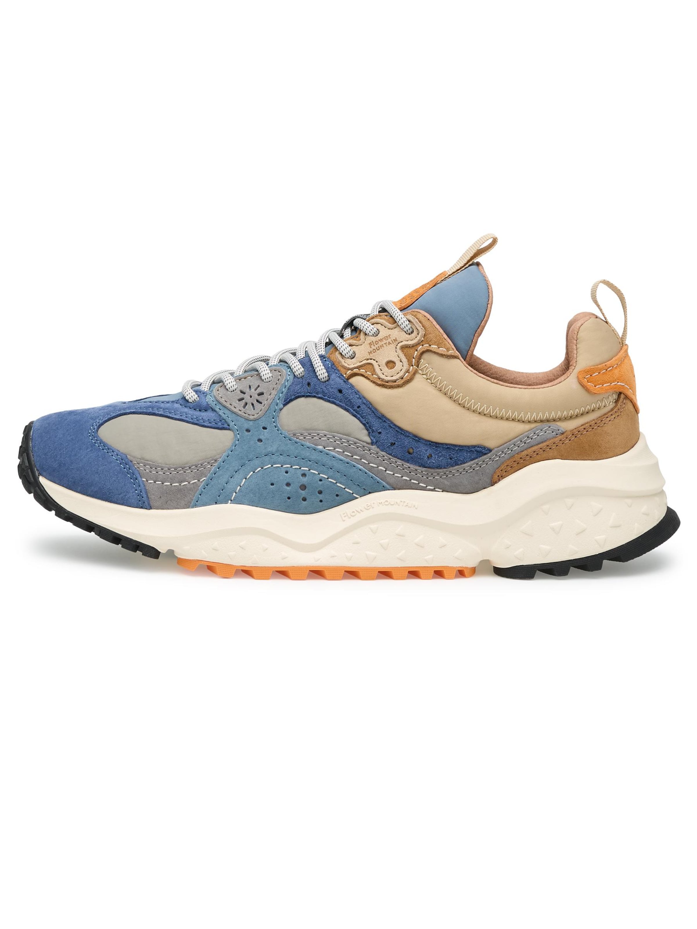 Flower Mountain Platform trainers 'WAVE MAN' in Blue: front