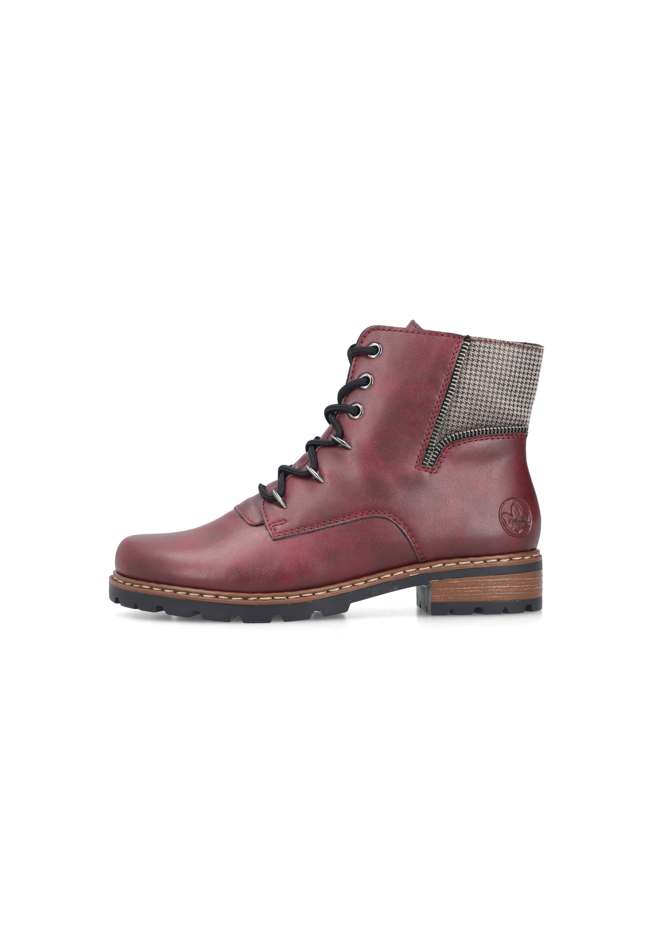 Bottes à lacets Rieker en rouge