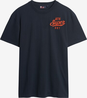 Superdry T-Shirt 'Superstate Athletic' in Blau: predná strana
