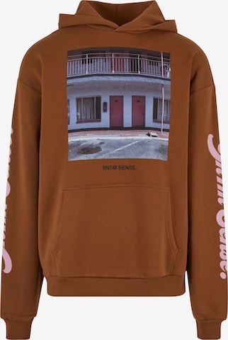 Sweat-shirt 9N1M SENSE en marron : devant