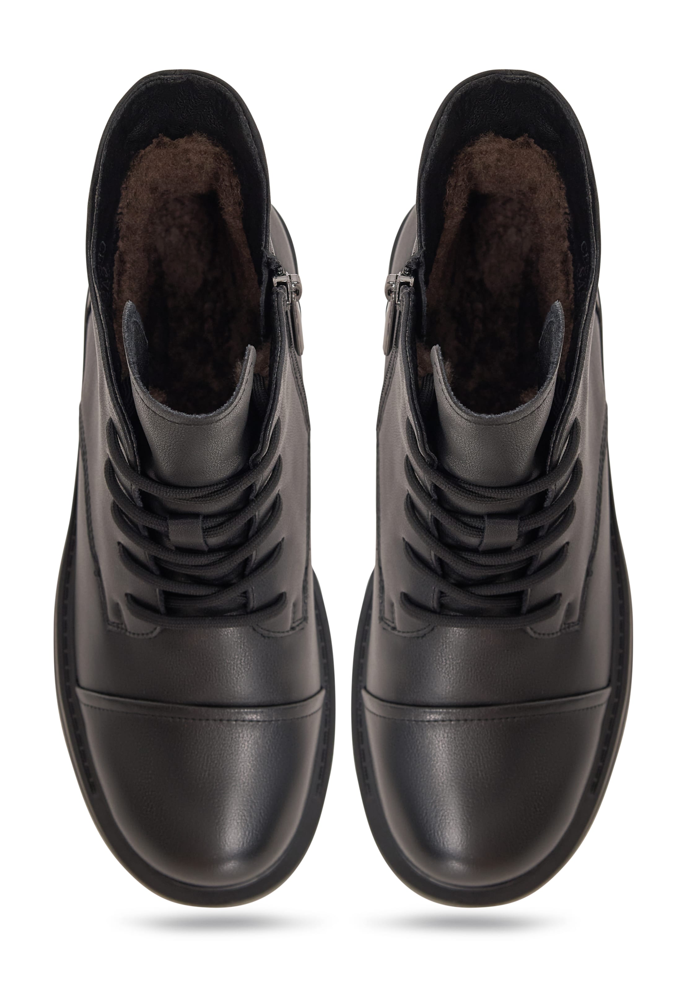 CESARE GASPARI Lace-up bootie in Black