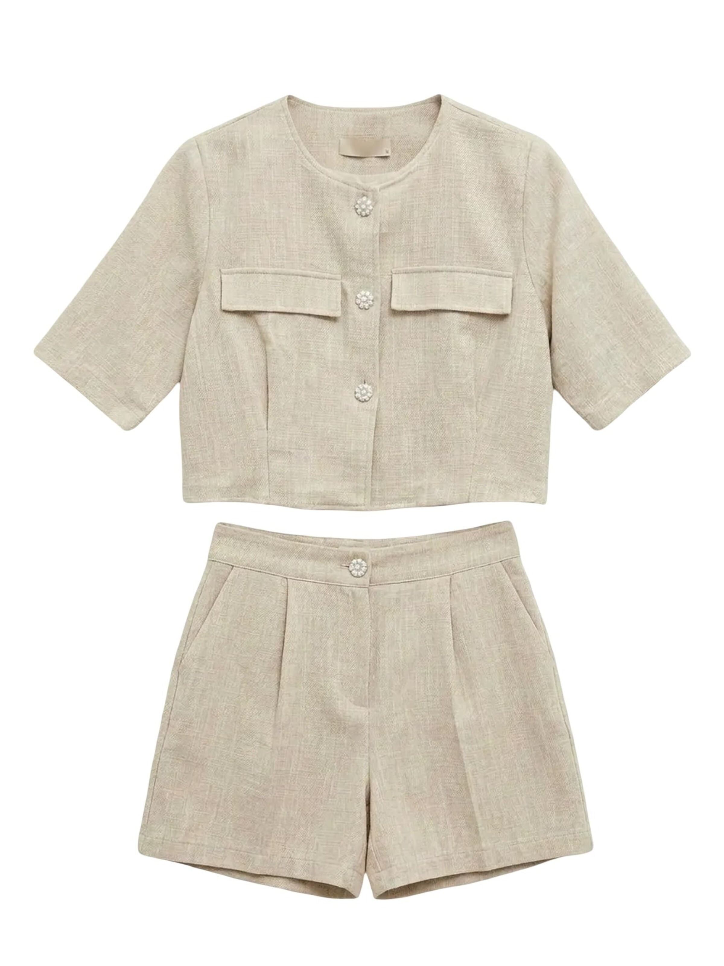 Tenue d'intérieur My fashion en beige : devant