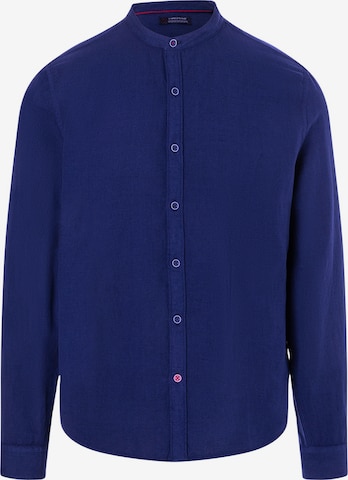 TIMEZONE Shirt 'Stand-up-collar' in Blue: front
