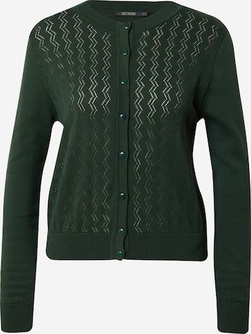 GREENBOMB Knit Cardigan 'Flashy' in Green: front
