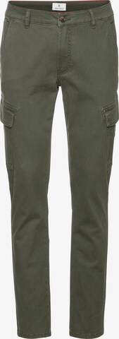 DELMAO Cargo Pants in Green: front