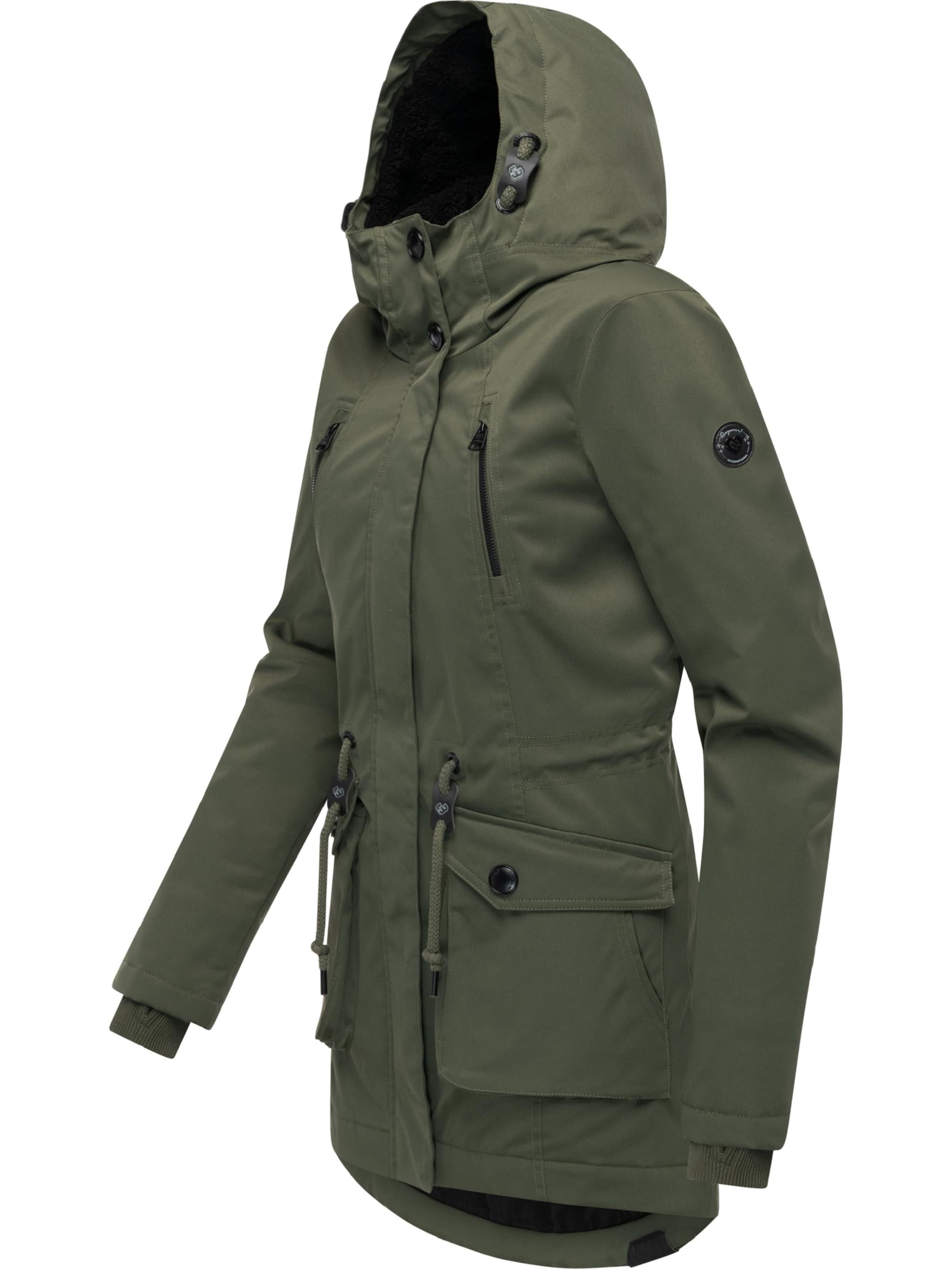 Ragwear Winter jacket 'Ellsa' in Green