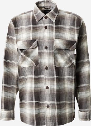 JOOP! Jeans Regular fit Button Up Shirt 'Harvi' in Brown: front