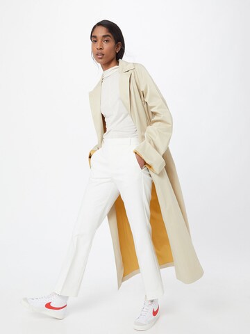 InWear Regular Trousers with creases 'Zella' in White