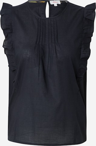 Camicia da donna di s.Oliver in nero: frontale