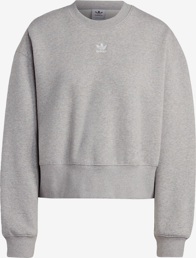 ADIDAS ORIGINALS Sweater majica 'Adicolor Essentials Crew' u siva melange / bijela, Pregled proizvoda