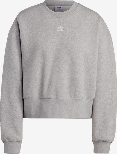 ADIDAS ORIGINALS Sweatshirt 'Adicolor Essentials Crew' in mottled grey / White, Item view