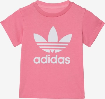 ADIDAS ORIGINALS Shirt 'Trefoil' in Roze: voorkant