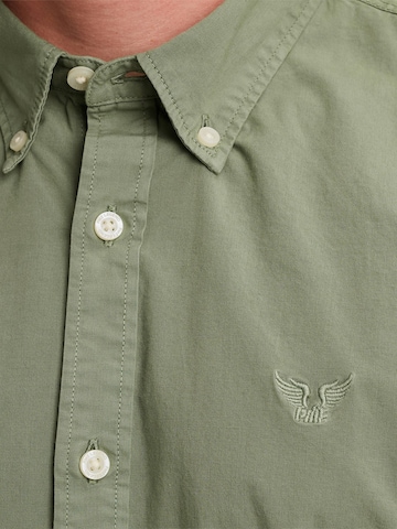 PME Legend Regular fit Overhemd 'American Classic shirt' in Groen