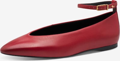 Balerinos su dirželiais iš Tamaris, spalva – ryškiai raudona, Prekių apžvalga