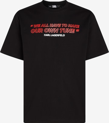 T-Shirt 'Rocks' Karl Lagerfeld en noir : devant