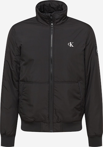 Calvin Klein Jeans - Chaqueta de entretiempo 'Harrington' en negro: frente